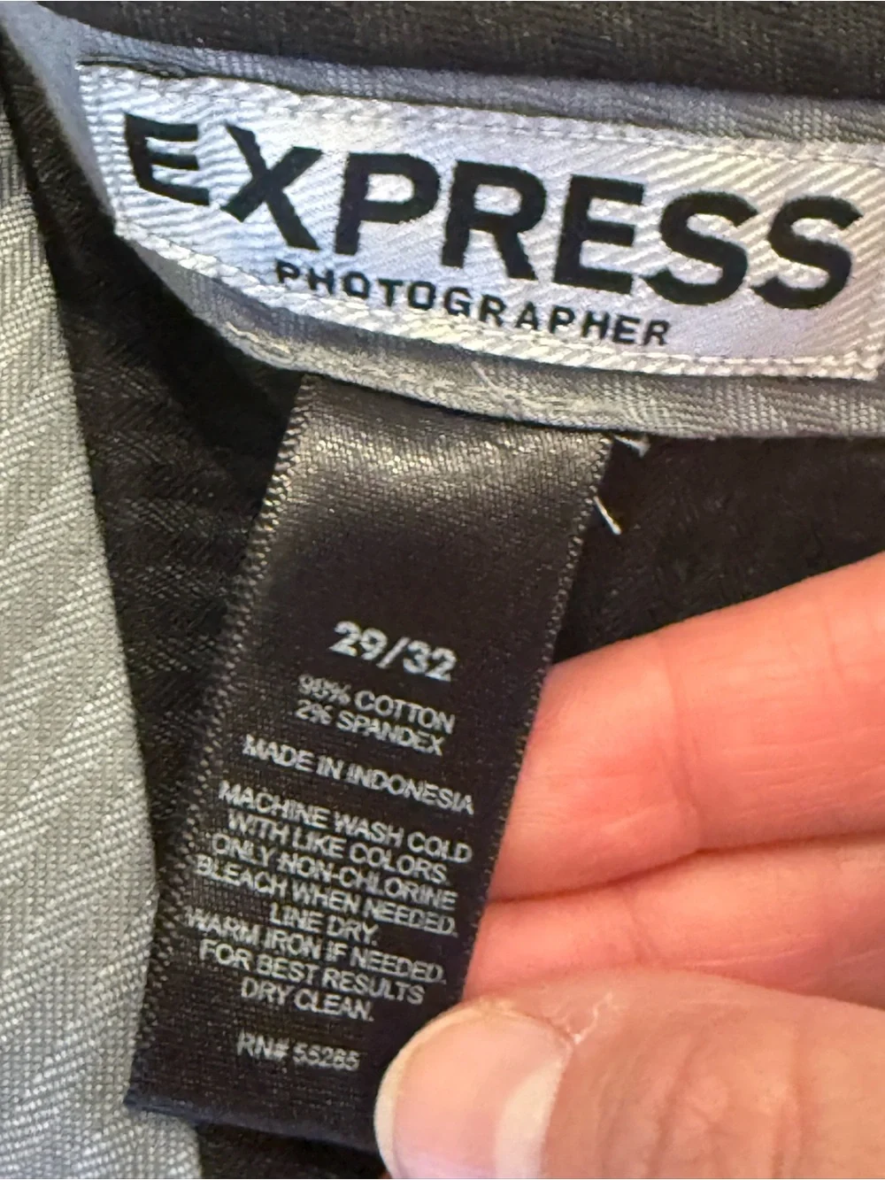 Express Photographer Navy Blue Slim Fit Dress Pants Size 29x32